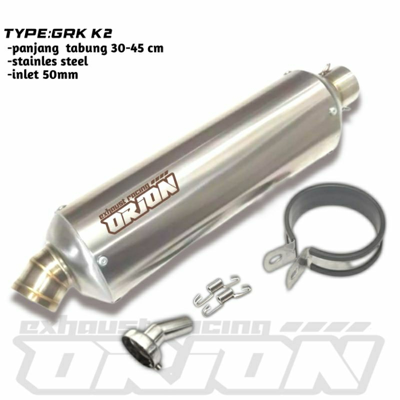 Original orion racing exhaust cylinder inlet 50mm | Shopee Philippines