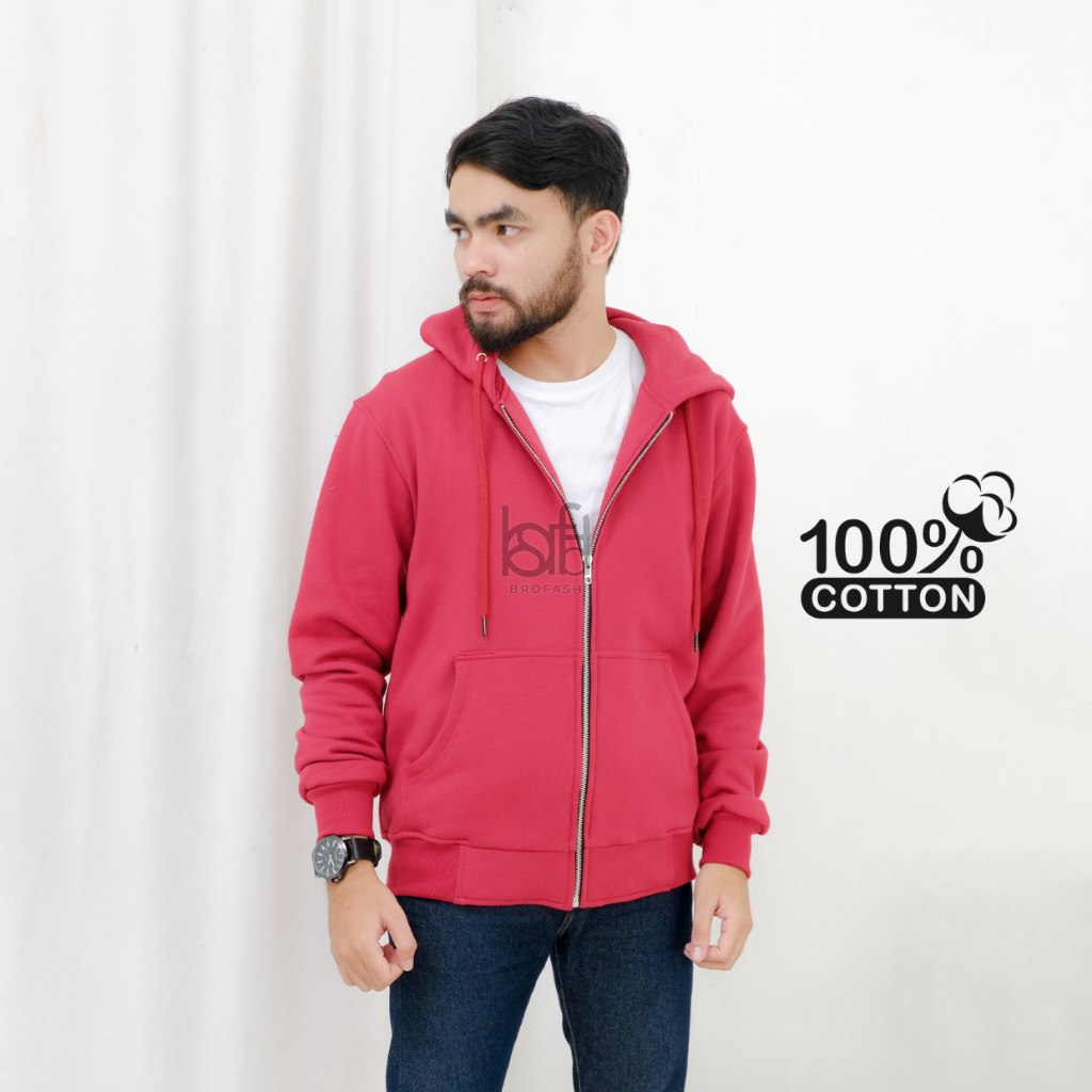MERAH KATUN Brofash Zipper Hoodie Sweater Jacket for Men Boys Adults ...
