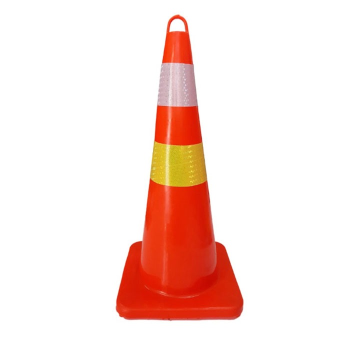 Traffic cone 70cm Safety cone Rubber cone, Road Barrier, Traffic cone ...