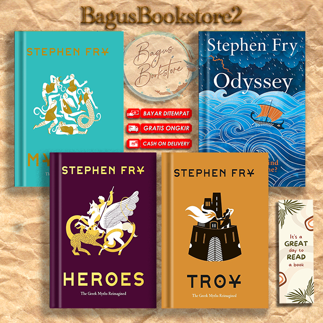 Stephen Fry's Greek Myths (4Book series) Mythos | Troy | Heroes ...