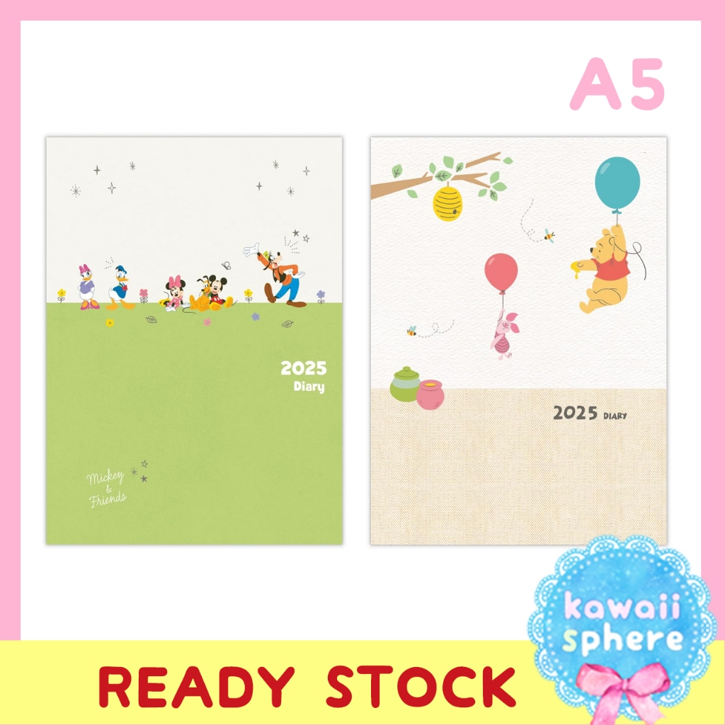 Disney Mickey/Winnie The Pooh Planner 2025 Size A5 | Hallmark Monthly ...