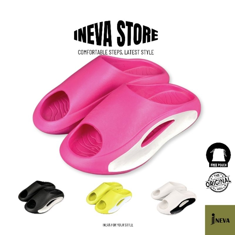 Ineva Women's Trendy EVA Anti-Slip Street Slides 9558W-1 Size 36-41 ...