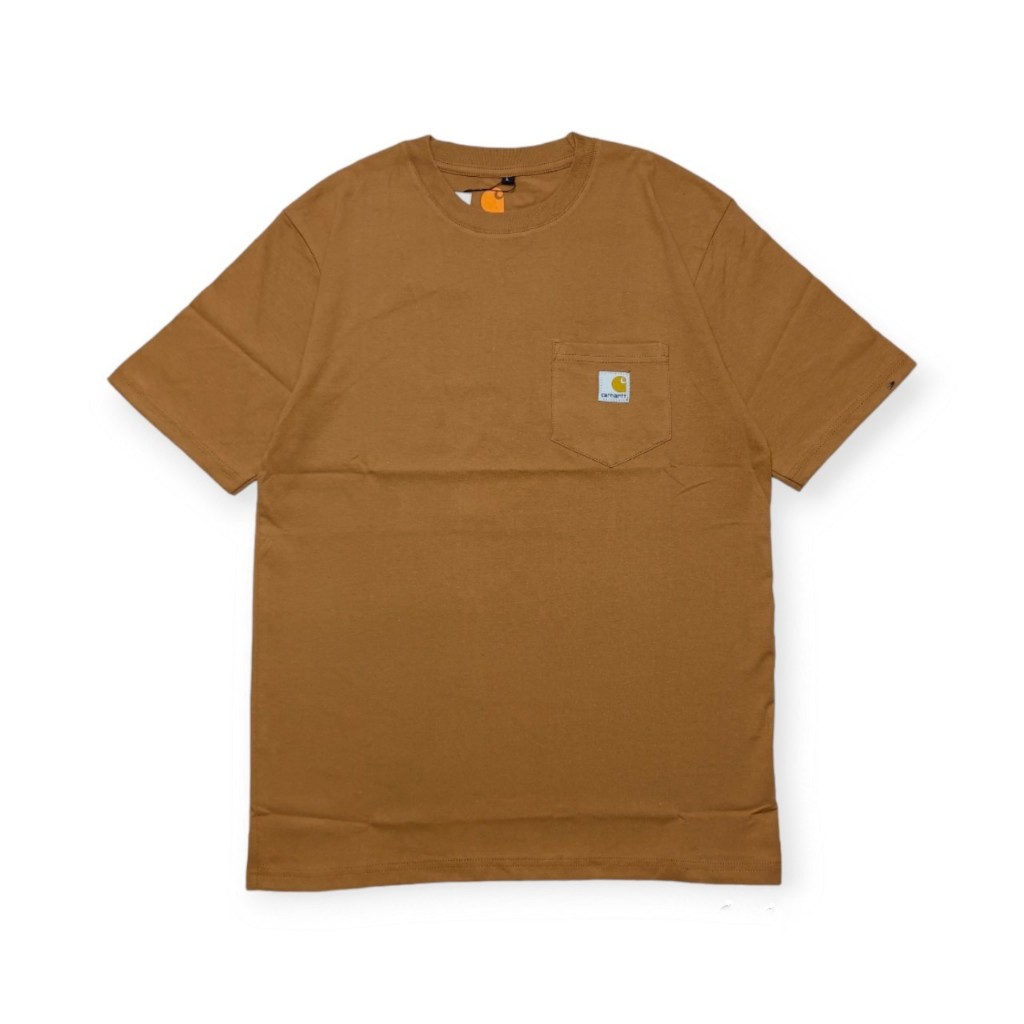 Carhartt Brown Pocket Men's TShirt Shopee Philippines