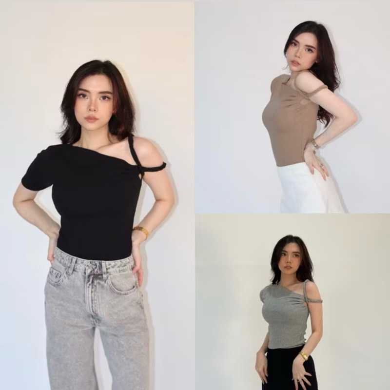 Alison Top | Basic Top | Shopee Philippines
