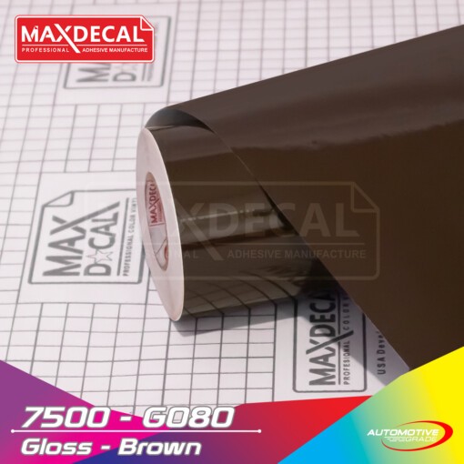 Maxdecal 7500 G080 Brown Glossy Sticker 45cm X 15m Roll Shopee