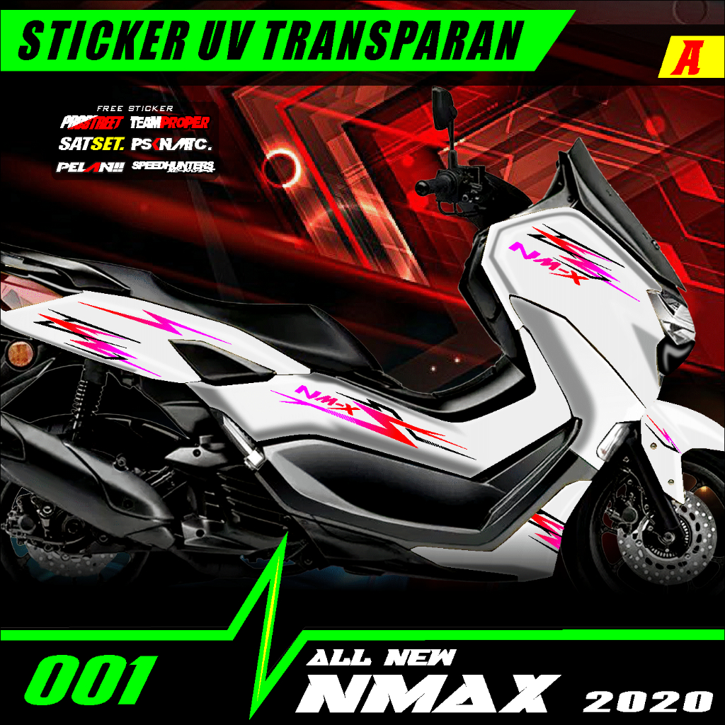 TRANSPARENT STRIPING YAMAHA NMAX 155 NEW STICKER N MAX NEW COOL PRO 001 ...