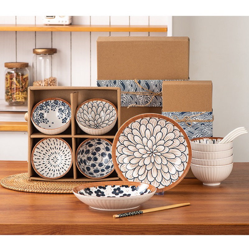 Bowl set japanesse import wedding gift card set complete | Shopee ...