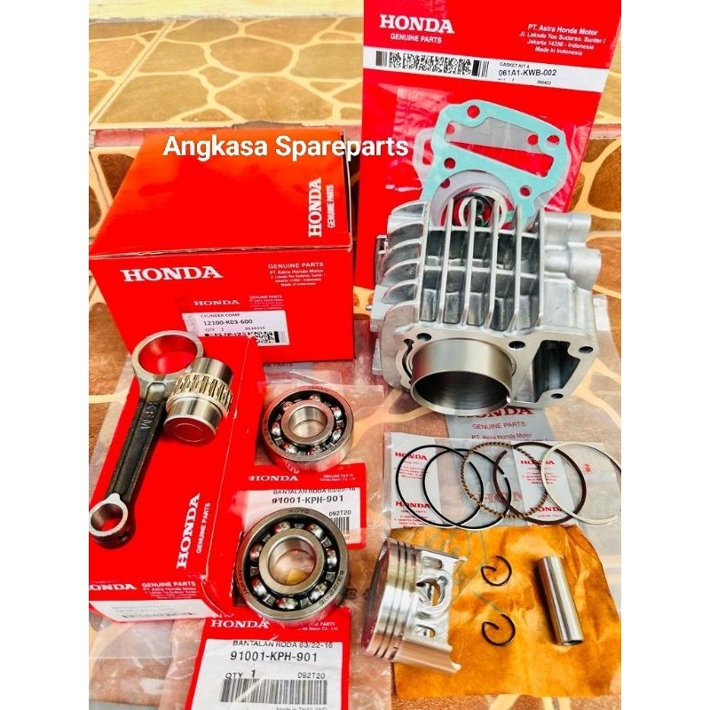 Complete Piston Block+Piston Handlebar+Bering Crucket Axle Honda Revo