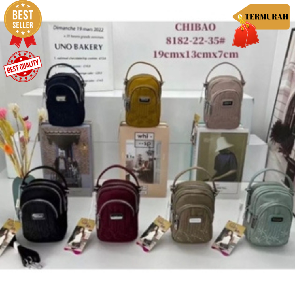 Latest original chibao bag 8182-22-35 floral motif | Shopee Philippines