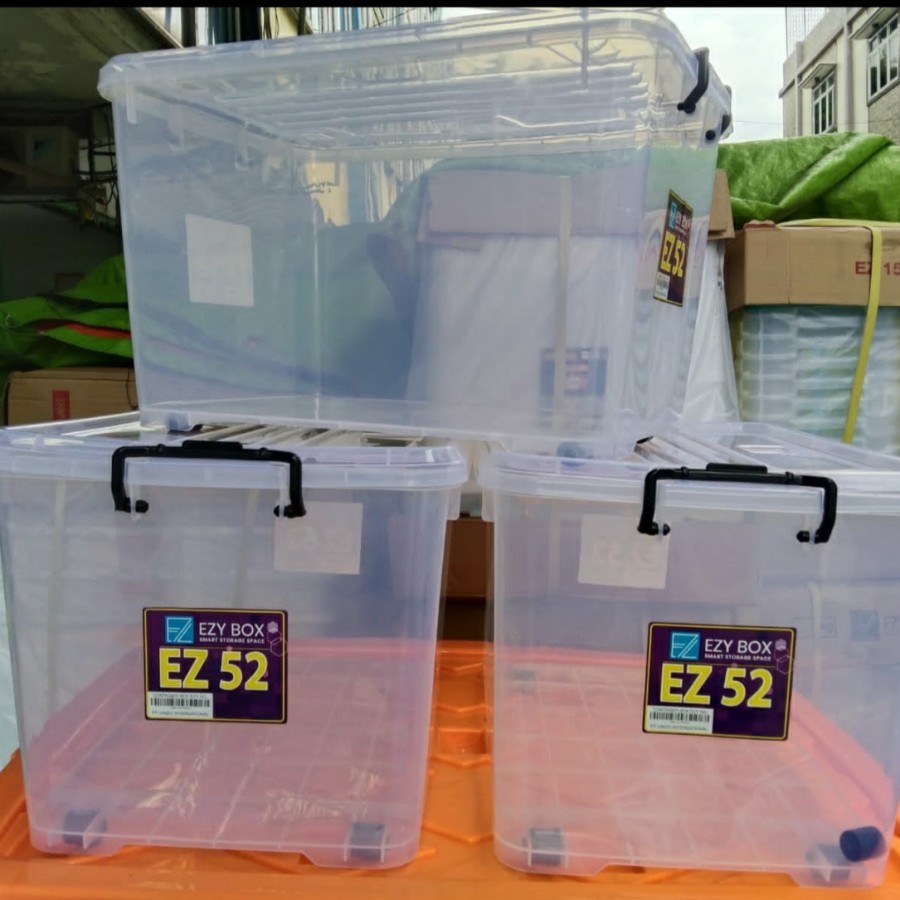 Container Box / Ezy cb 52 L Storage Box Clear/Transparent/Pure | Shopee ...