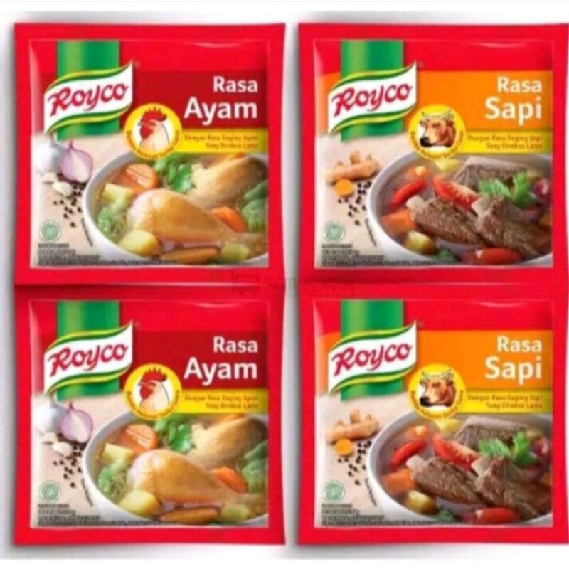 Royco chicken and beef sachets 1 pack contains 12 | Shopee Philippines