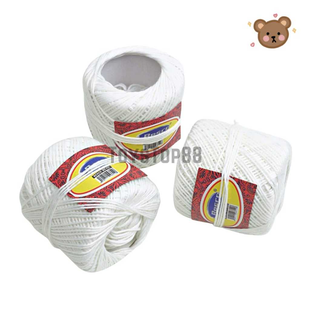 PUTIH Besco Hemp Mattress Yarn - White Flag Building Rope - Crochet ...