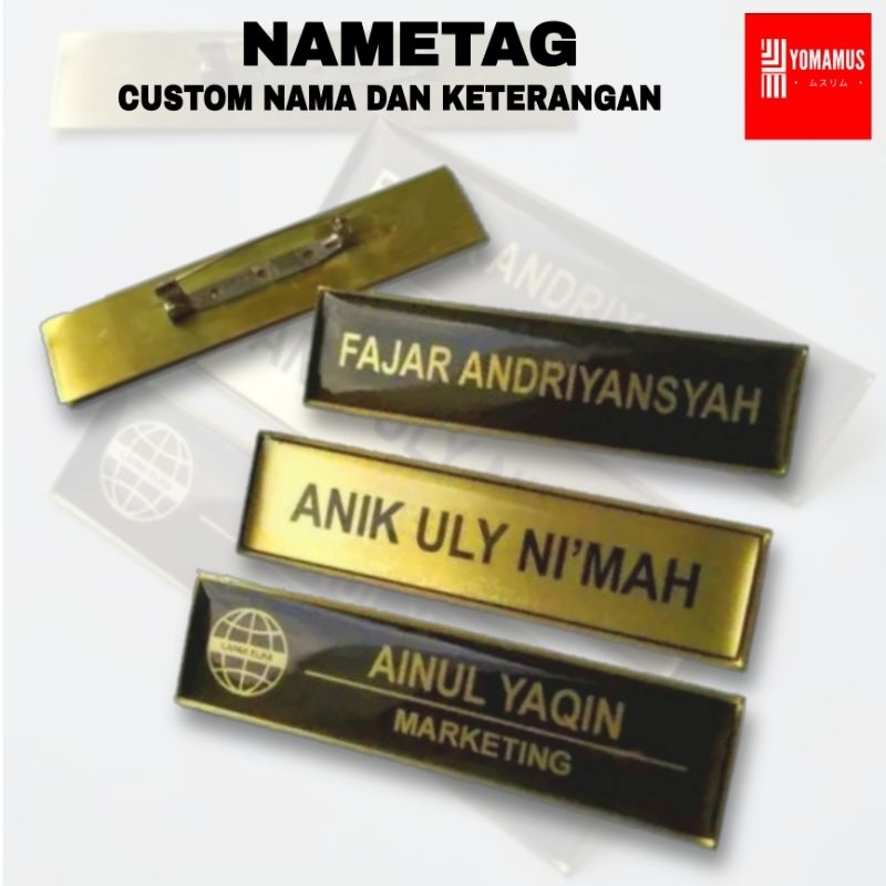 Acrylic NAMETAG Chest Nameplate/Chest NAME TAG Shopee Philippines