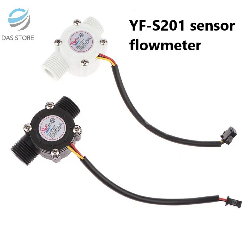 Flow Meter 1/2" Flow Sensor YFS201 Water Flowmeter 0.5 Inch YF S201 Water Discharge Sensor