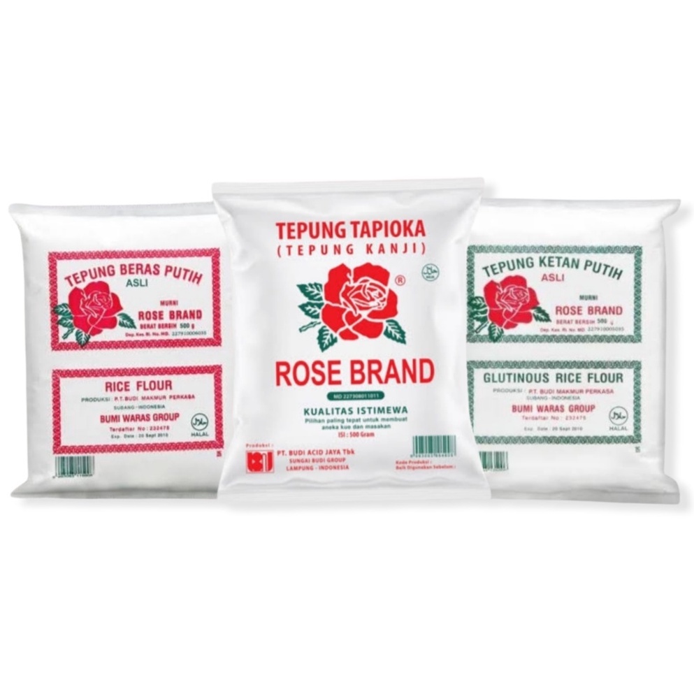 Rose brand Rice Flour 500gr/rose brand Glutinous Flour 500gr/tapioca ...