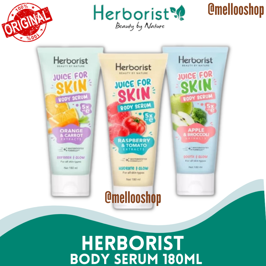 Herborist Juice For Skin Body Serum (Raspberry, Orange Carrot, Apple ...