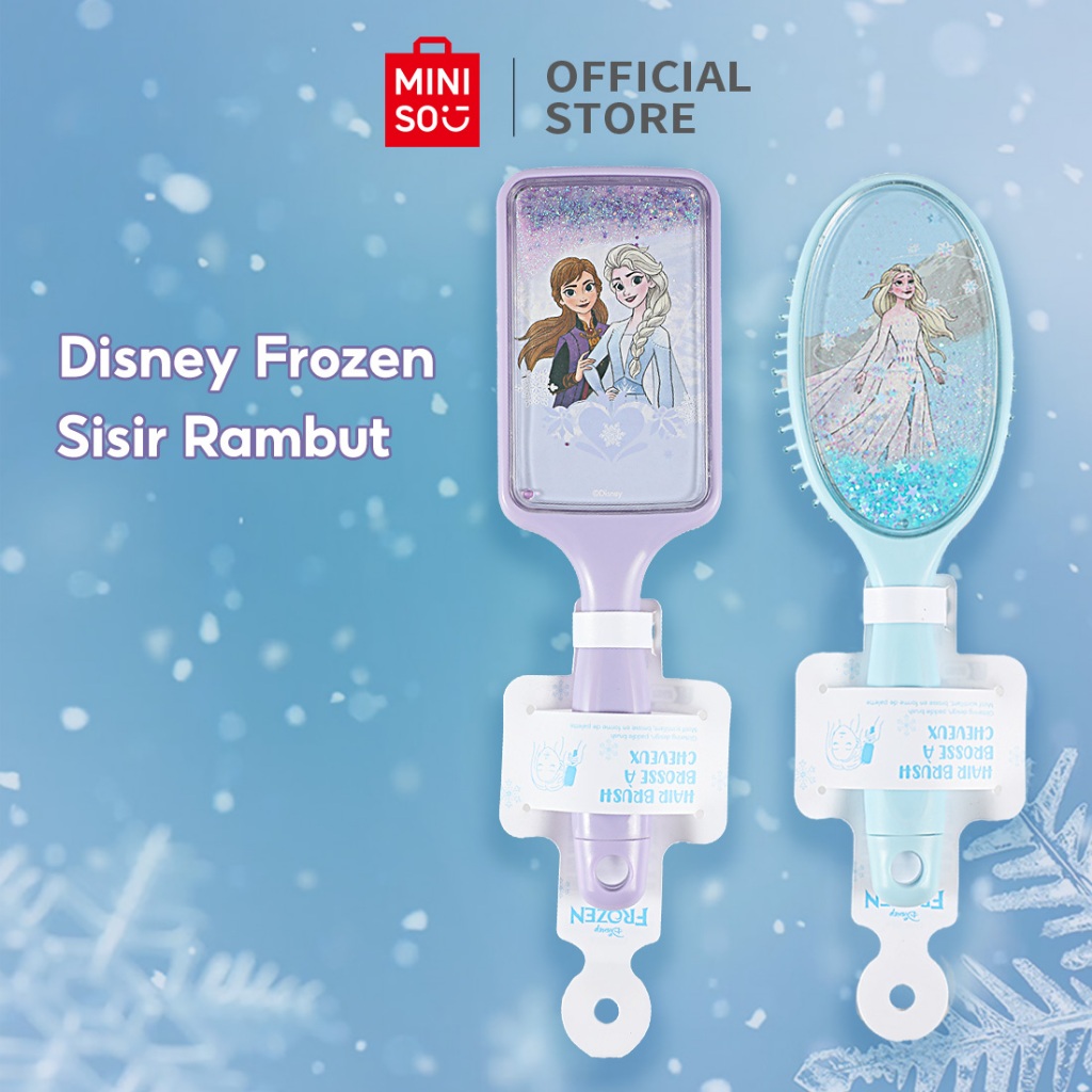 Miniso X Disney Frozen Hair Comb Hair Brush Comb Shinny Massage Elsa ...