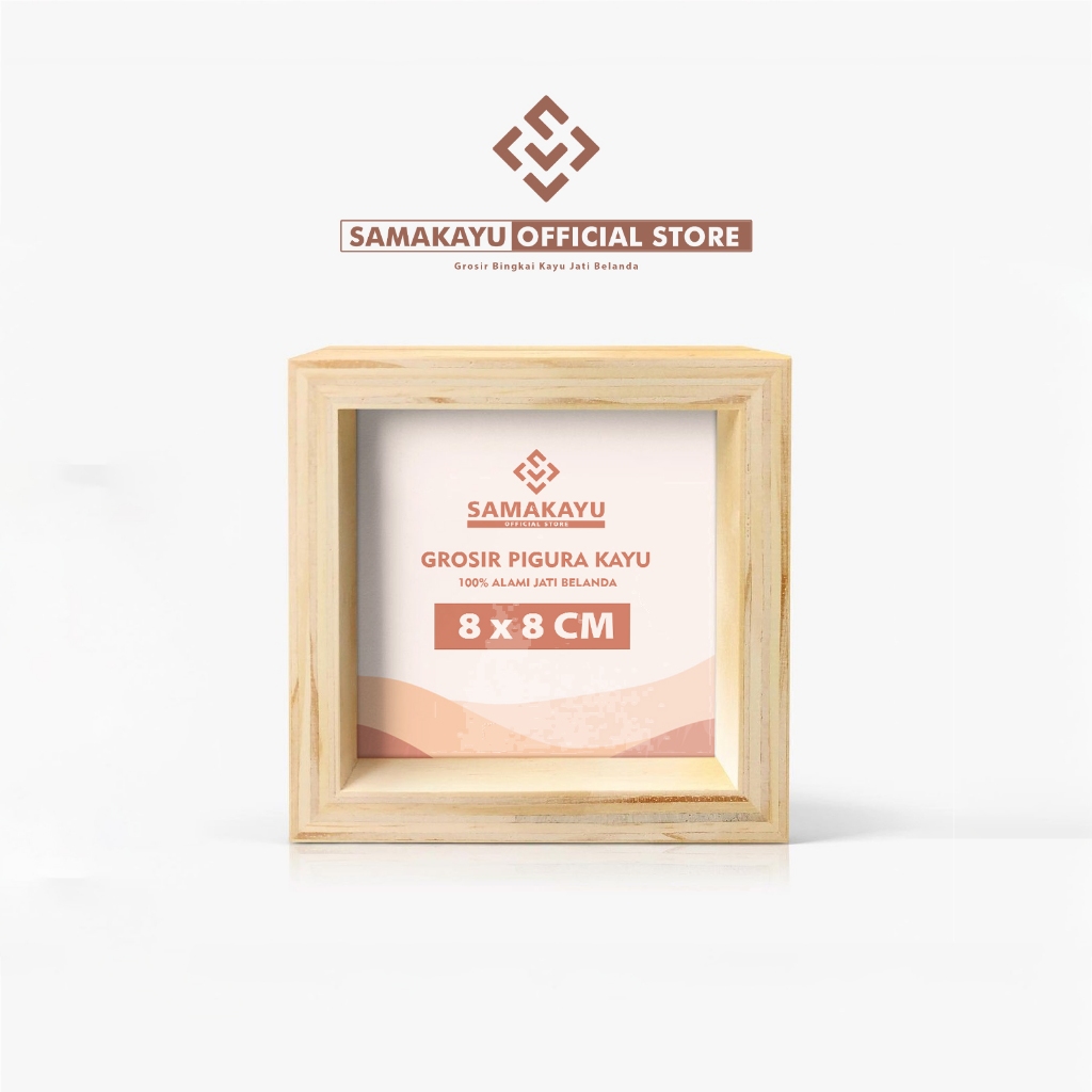 KAYU Dutch Teak Wood Photo Frame 8x8 CM | Shopee Philippines