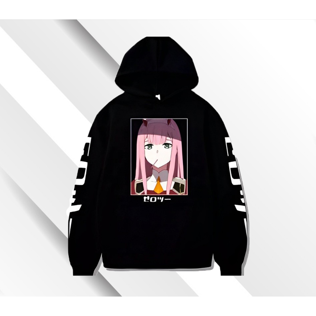 Hoodie ZERO TWO DARLING IN The FRANXX WAIFU Antem ANIME MANGA HIRO ...