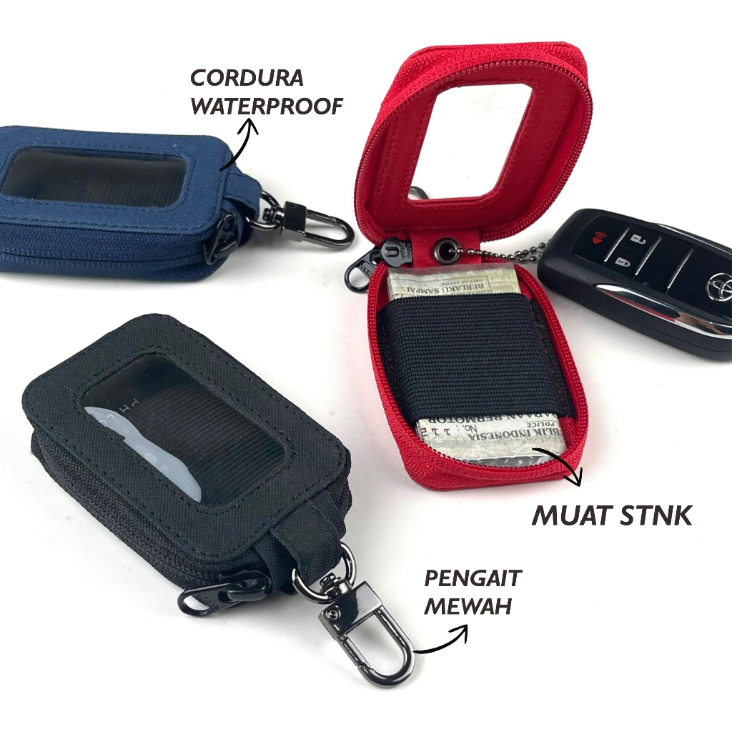 GANTUNGAN Keyless remote wallet for motorbike car key chain plain ...