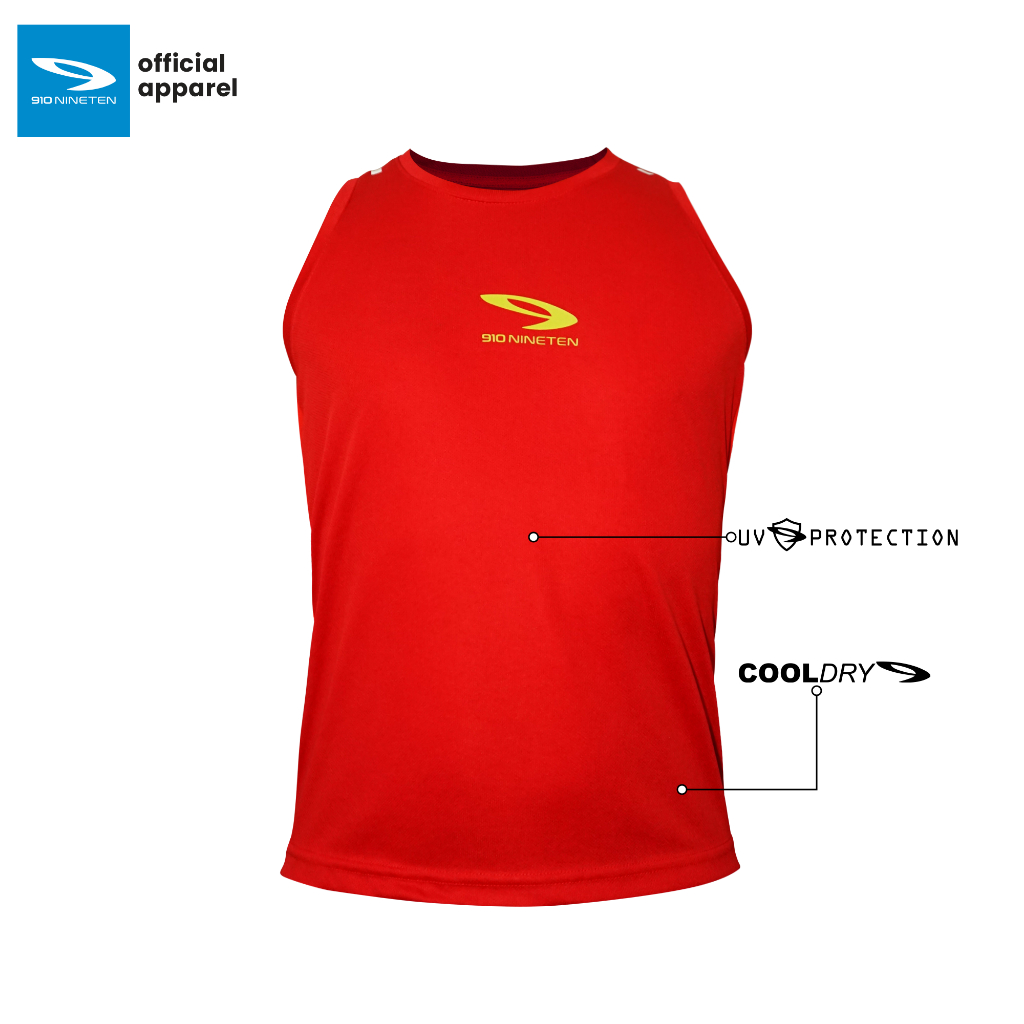 MERAH 910 Nineten Takezo Tanktop Men - Red | Shopee Philippines