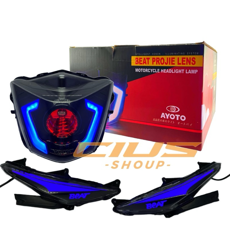 Headlamp BILED Projector AYOTO BEAT F1 And BEAT CSP LED Eyebrow Turn ...