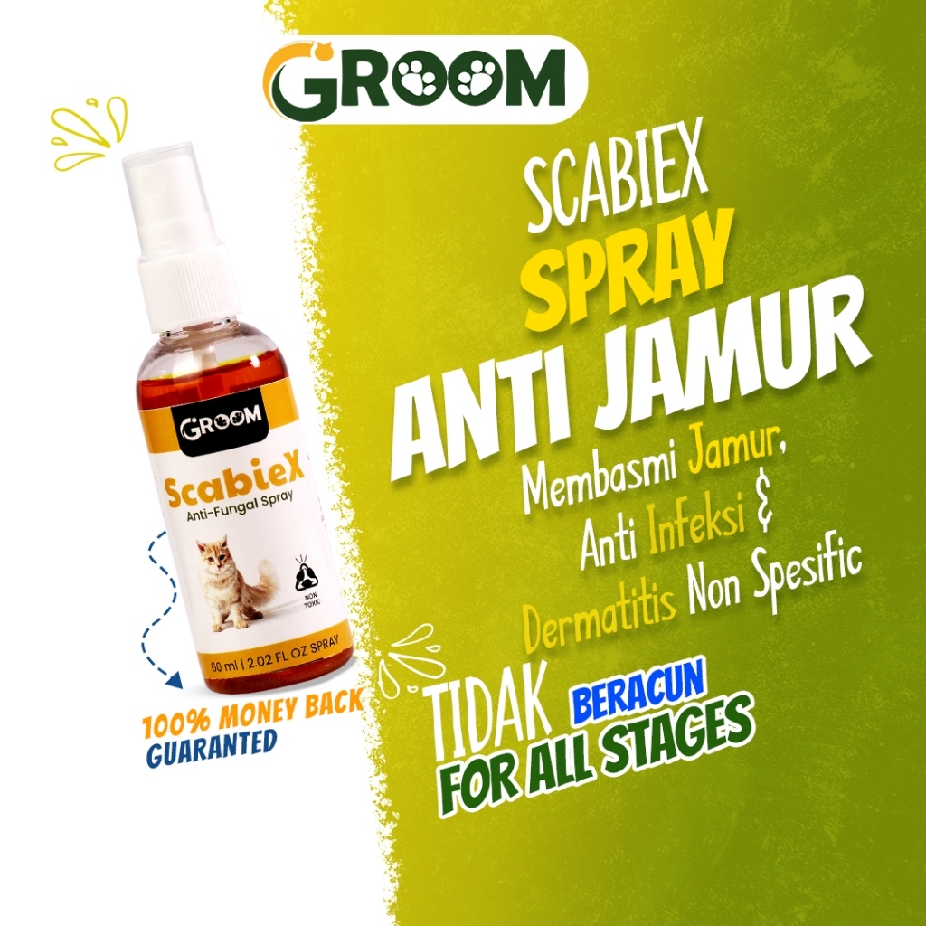Groom Scabiex Anti Fungus Scabiex Anti Fungus Spray For Cats And Dogs