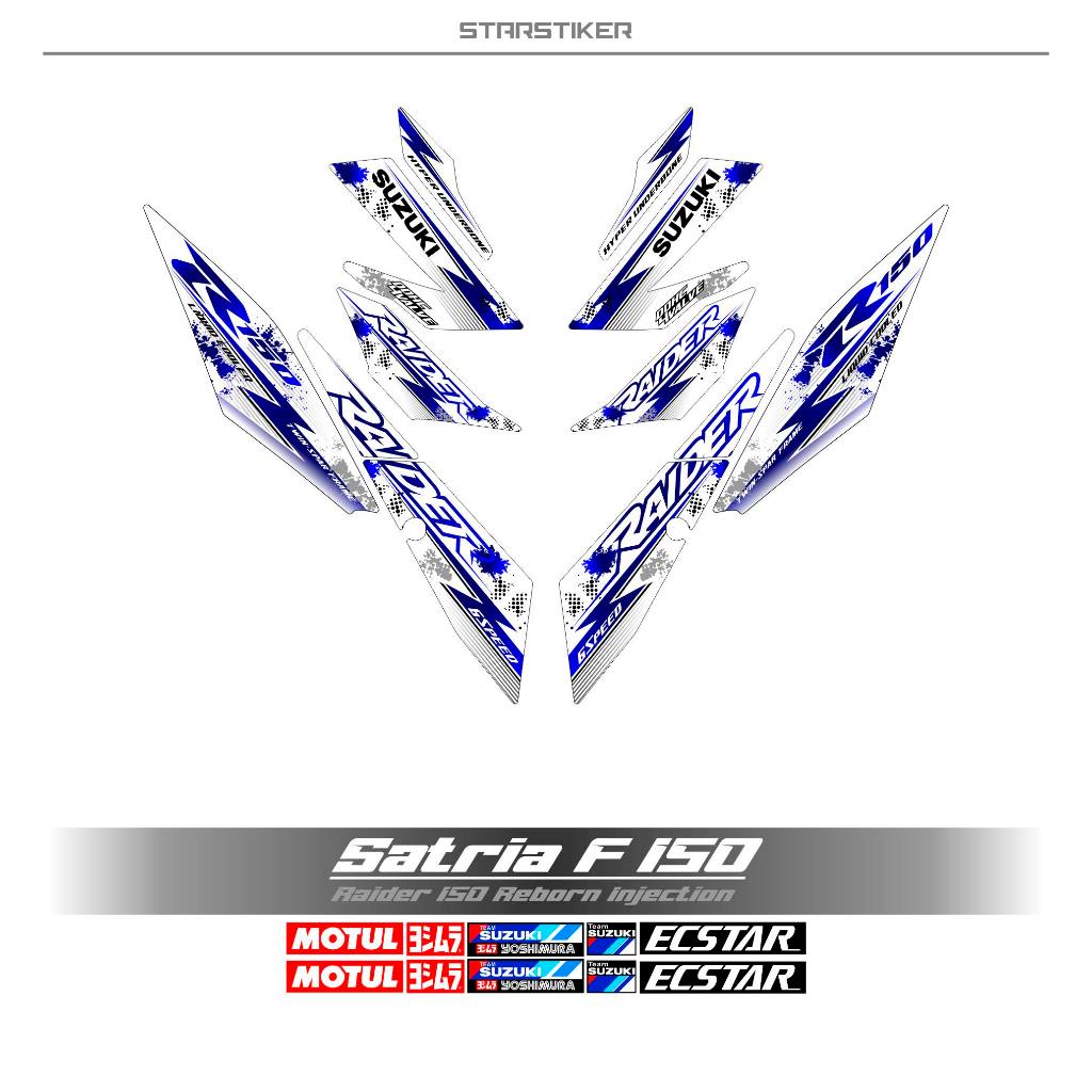 Satria INJECTION STRIPING 150 MOTIF 5 / F150 / SATRIA F 150 / 2016-2022 ...