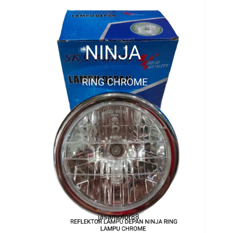 Ninja RING CHROME Headlight Reflector Complete SET Shopee Philippines