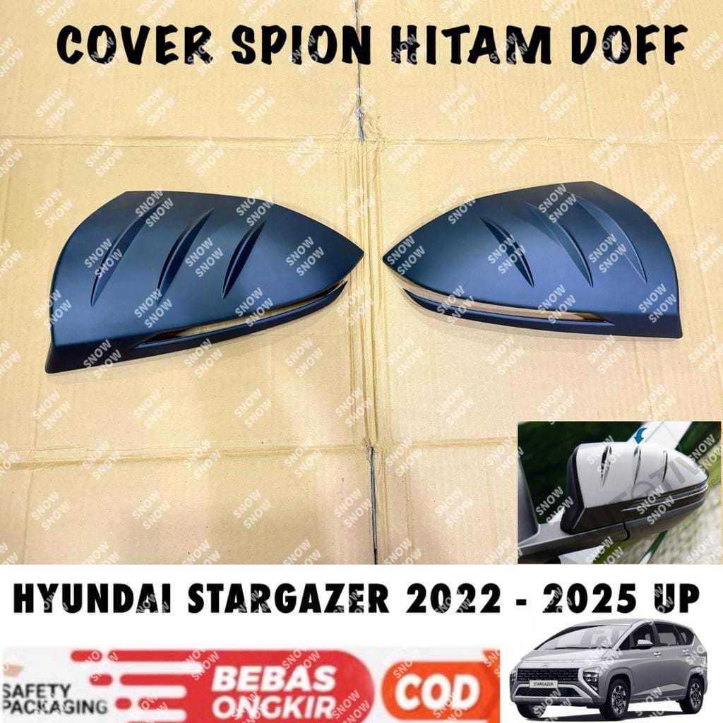 HITAM Hyundai Stargazer Mirror Cover 2022 2023 2024 2025 Black Doff