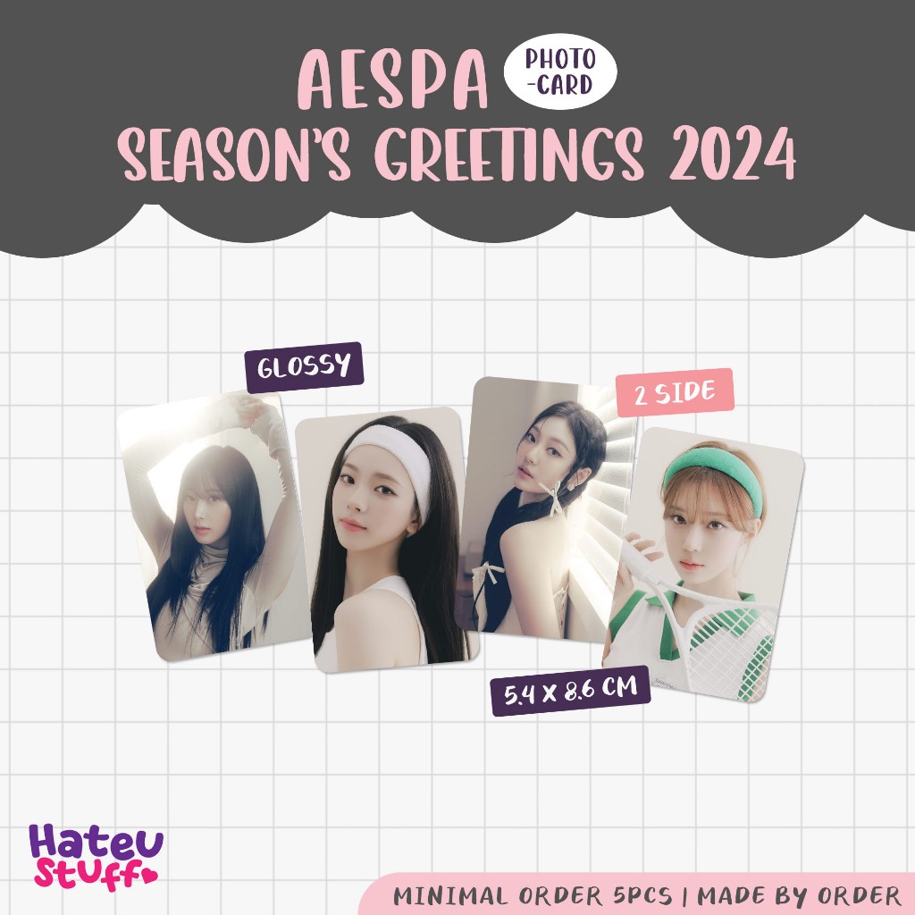 Aespa Unofficial Photocard Season Greeting 2024 Shopee Philippines