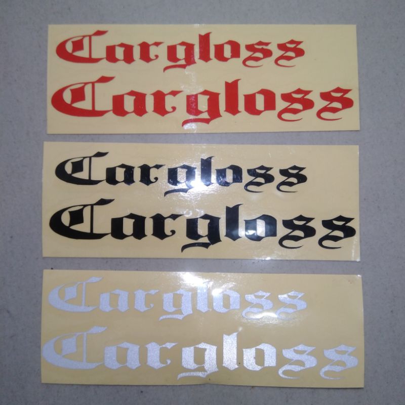CARGLOSS Helmet Sticker | Shopee Philippines