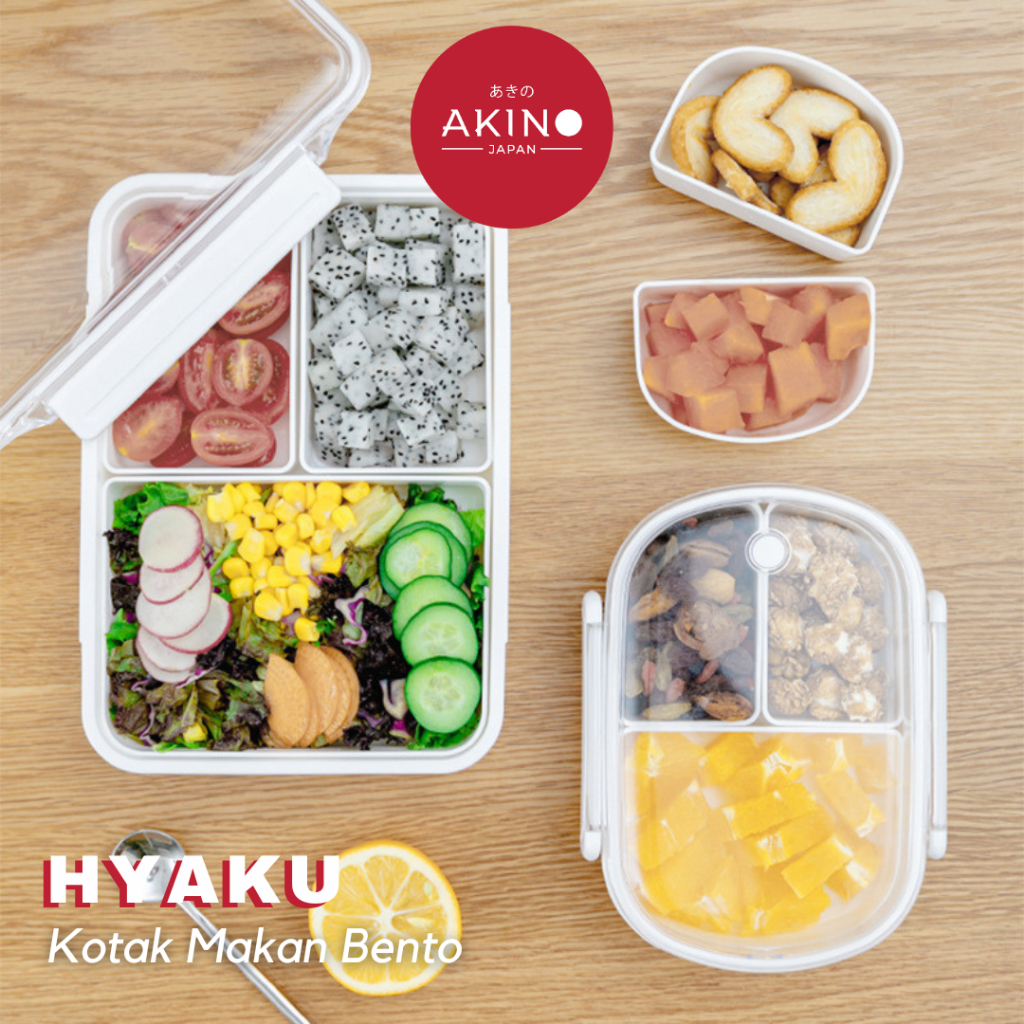 [AKINO]HYAKU Container Set Aesthetic Rice Box Set Easy Lunch Box Lunch Box Minimalist Food