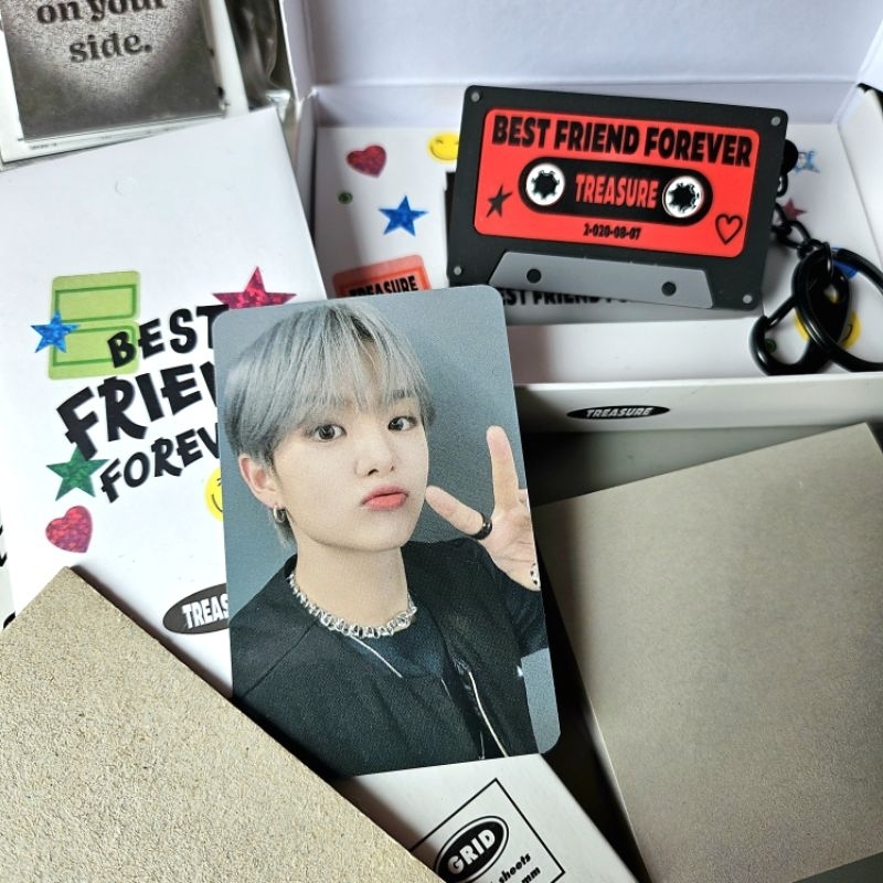 Treasure Park Jihoon best friend forever bff voice keyring full set ...