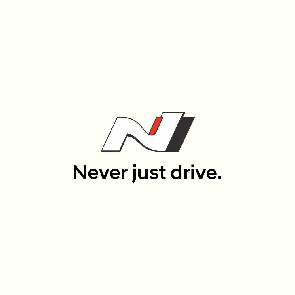 Cutting stickers, never just drive car stickers, hyundai logo | Shopee ...