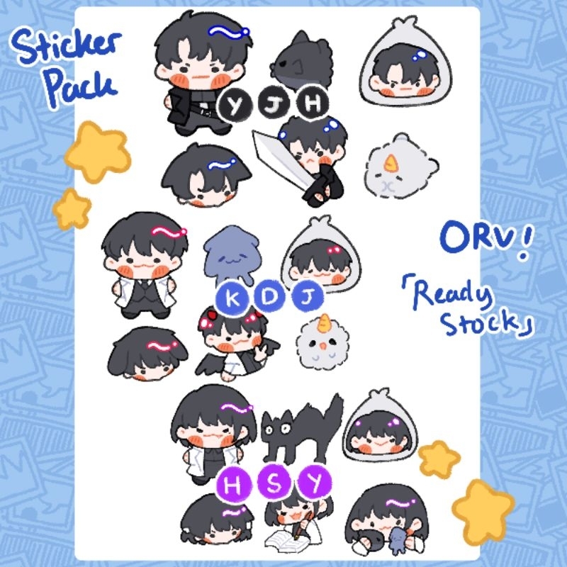 [Muncationary] Sticker Pack Diecut Set 30pcs ORV Omniparent Reader's ...