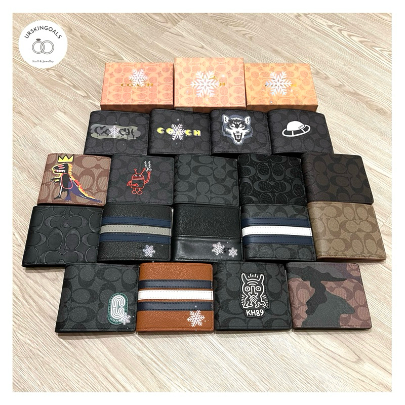 Coc WALLET - COACCH MEN'S WALLET FOLDING BI FOLD PACMAN ROBOT DINO ...