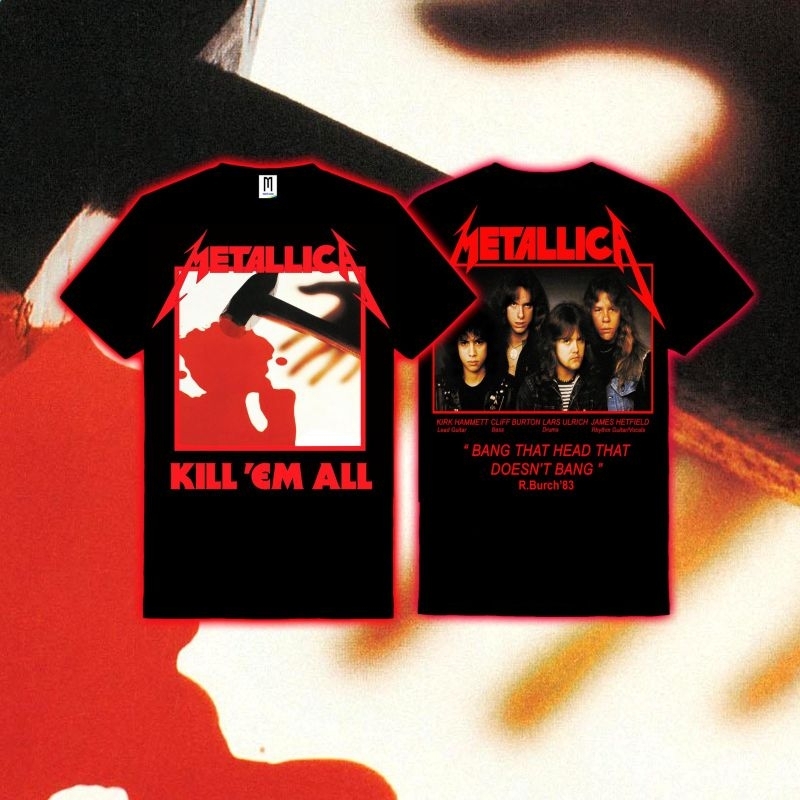 Metallica Kill Em All tshirt kaos | Shopee Philippines