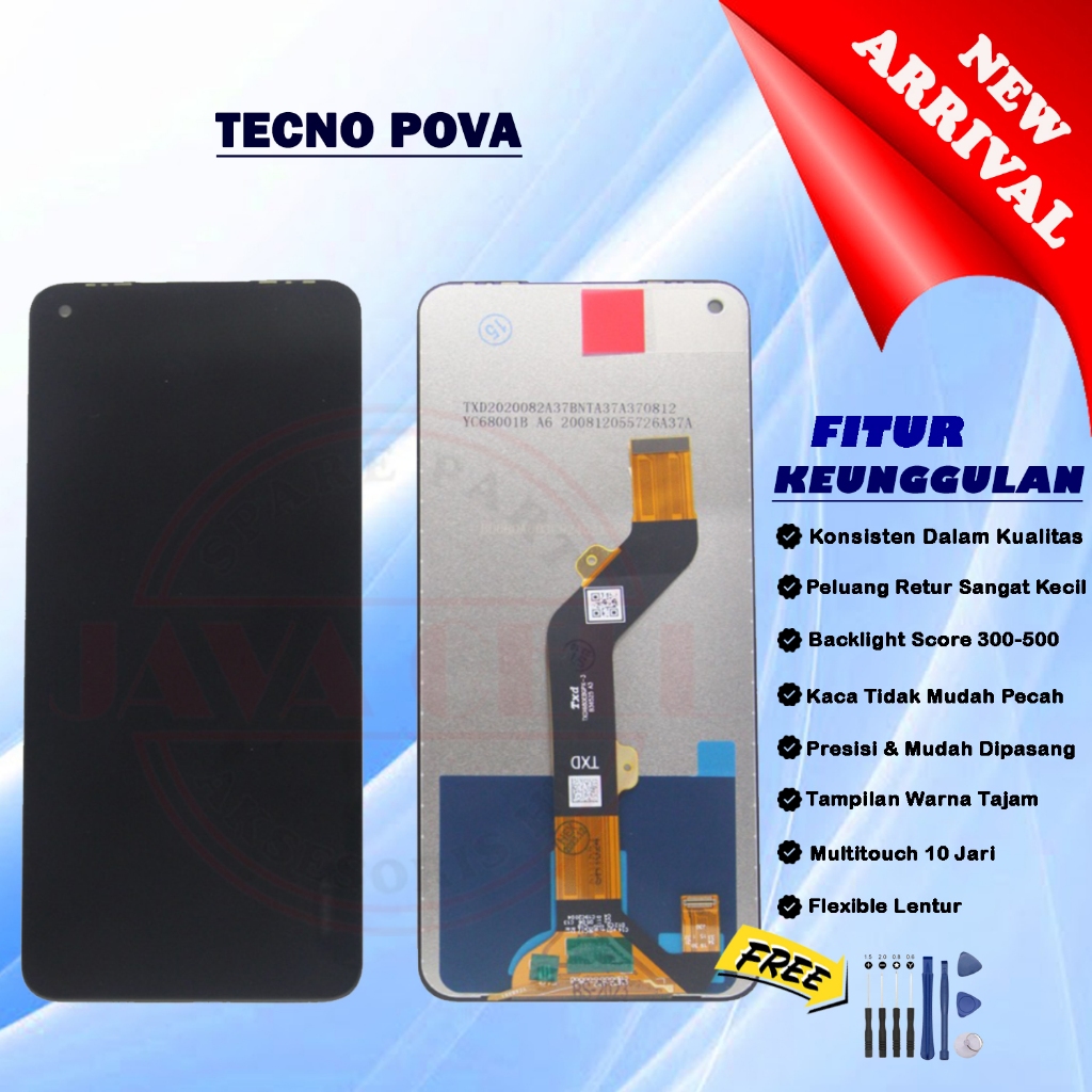 Lcd Touchscreen Tecno Pova LD7 LD7j Original 1 Month Warranty | Shopee ...