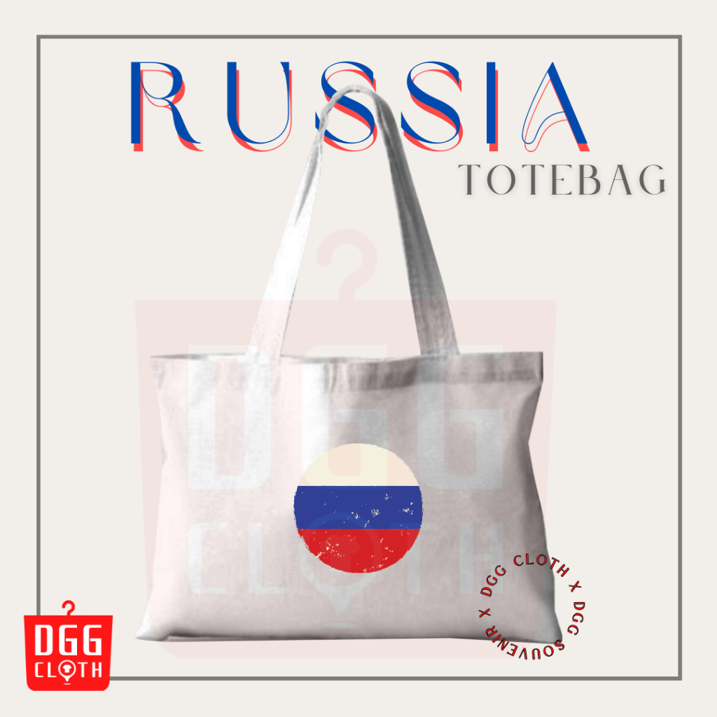 Dggcloth Tote Bag Russian Souvenir Totebag Screen Printing By Russia ...