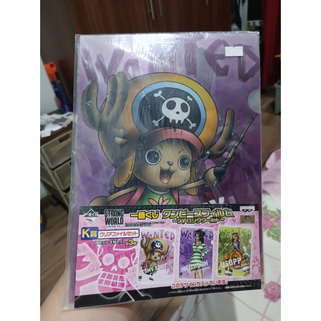 Ichiban kuji one piece Clear A4 File Set Tony Tony Chopper & Usopp ...