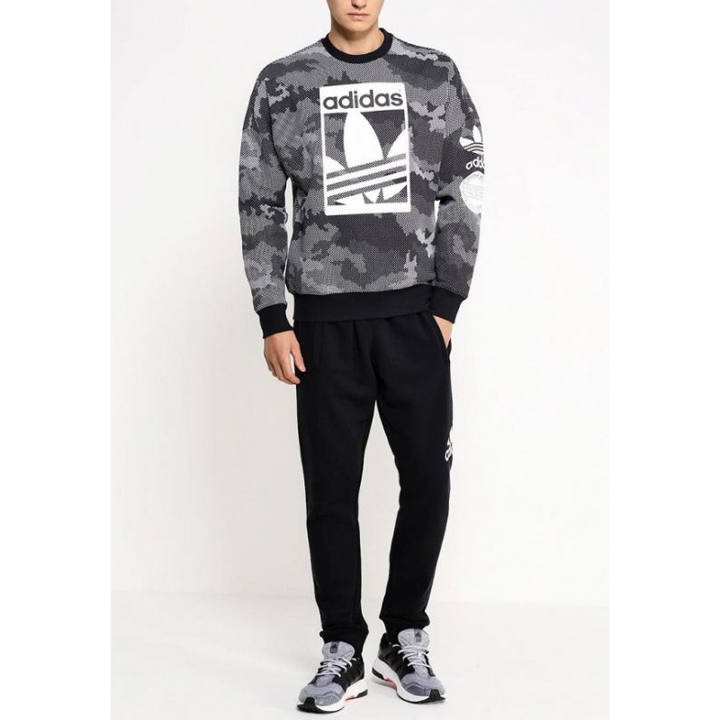 Adidas originals men's cheap street graphic crew sweatshirt