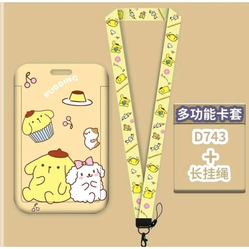 Lanyard Long Strap BADTZ MARU POMPOMPURIN POCHACCO LITTLE TWIN STAR ...