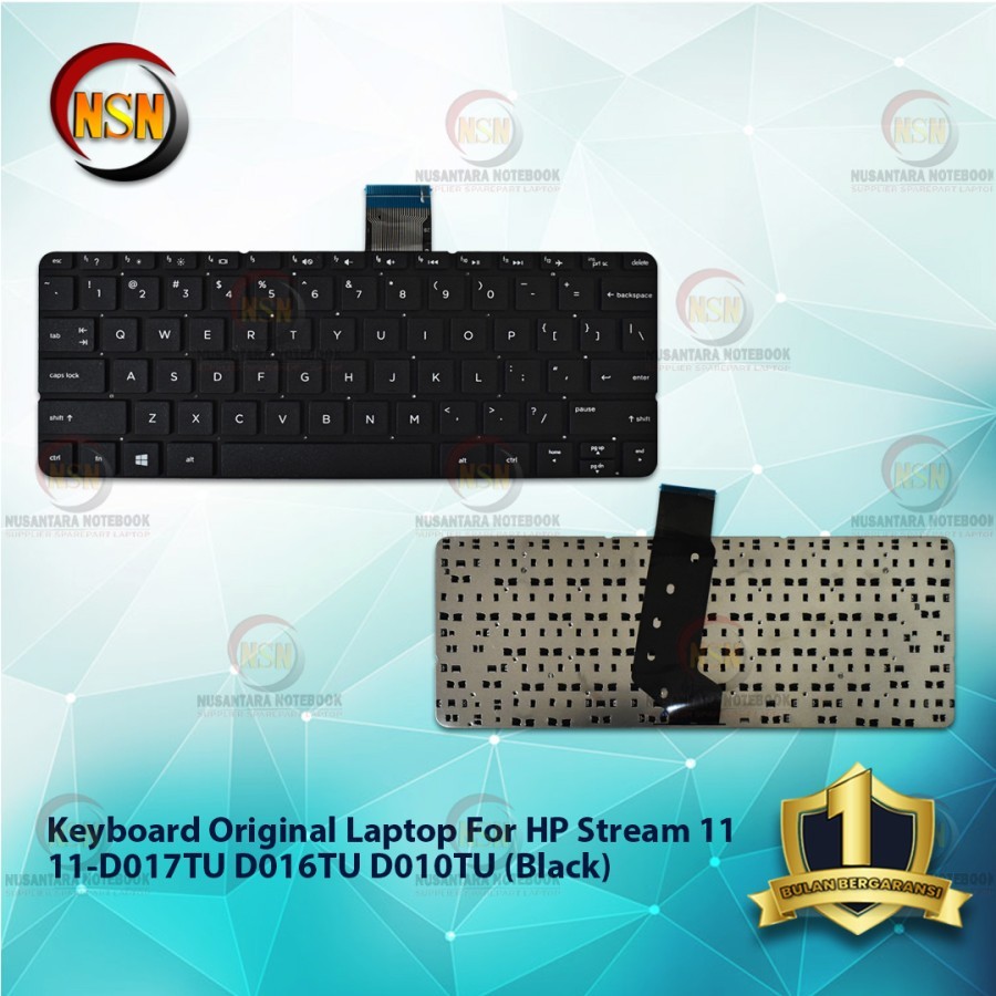 Original HP Stream 11 11-D017TU D016TU D010TU Laptop Keyboard (Black ...