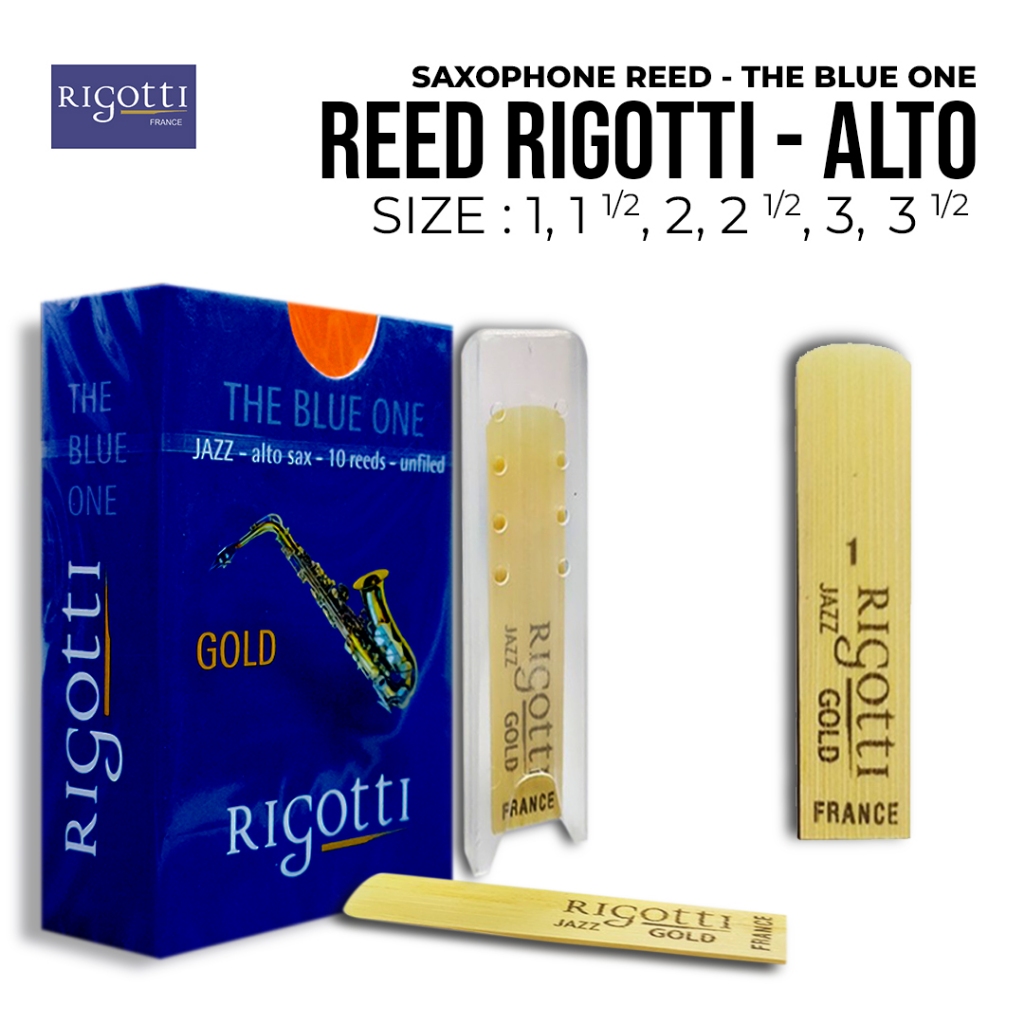 Reed Rigotti Gold Jazz Alto Saxophone Reed The Blue One | Shopee ...