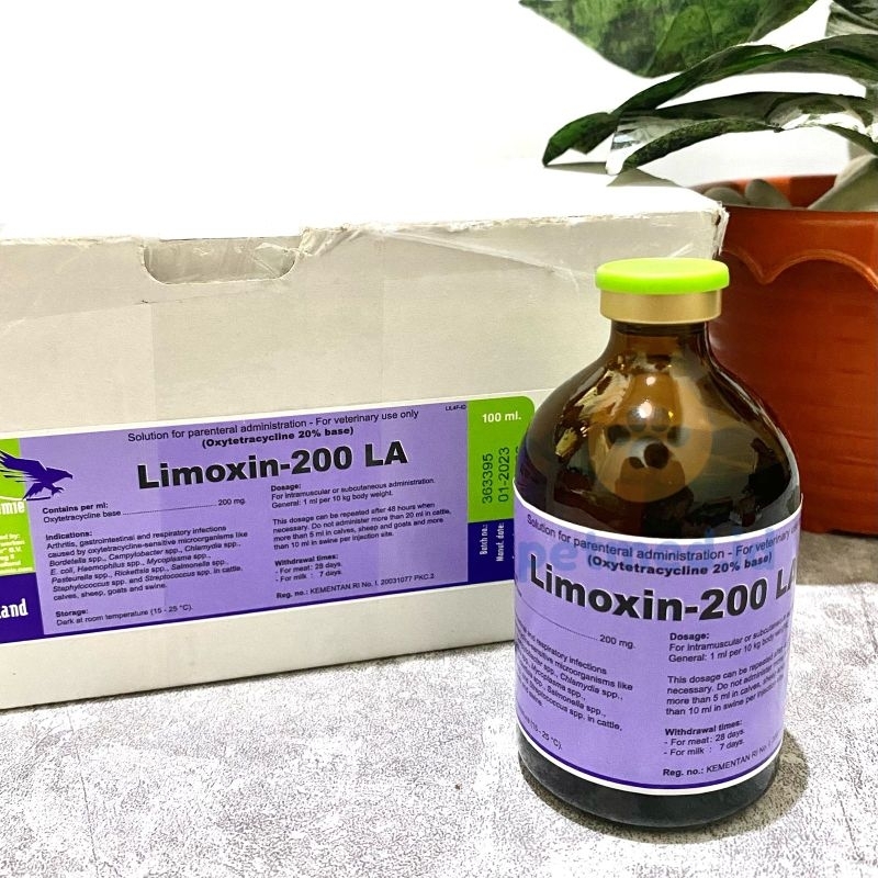 Limoxin 200 LA Inj 100ml Holland (For Broad Spectrum Antibiotic Animals ...