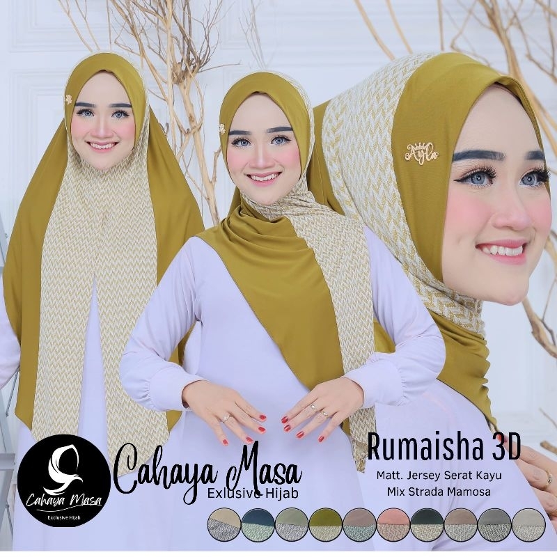 Rumaisha Instant Triangle Hijab Non Pet Jersey Mix Mamosa by Cahayaasa ...