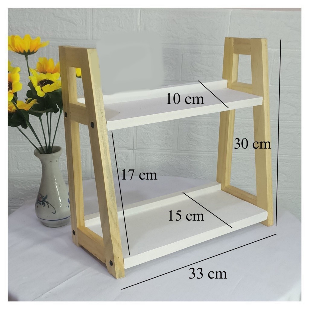 SPICE RACK natural, 2-TIER MULTIFUNCTIONAL RACK MULTI-PURPOSE RACK ...