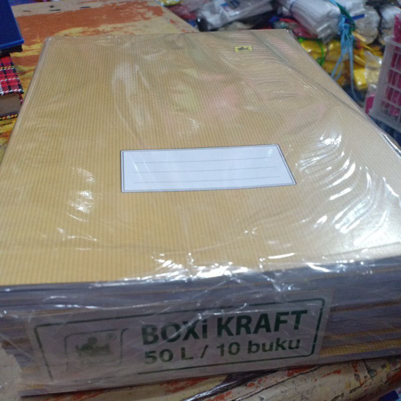 Long Writing Book/Boxy Standard Kraft 50L Contents 10 Books | Shopee ...