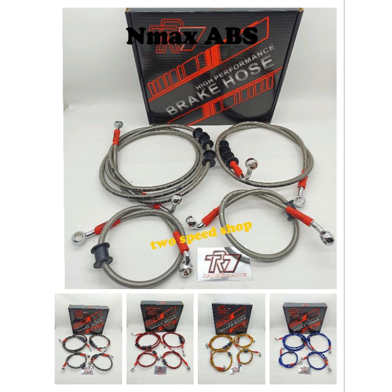Carbon BRAKE HOSE TR7 RACING MODEL Front RearTDR Set Nmax 155 New/Old ...